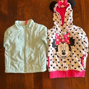 Children’s jackets 1 by Cat & Jack and the other by Disney Junior Minnie 3T